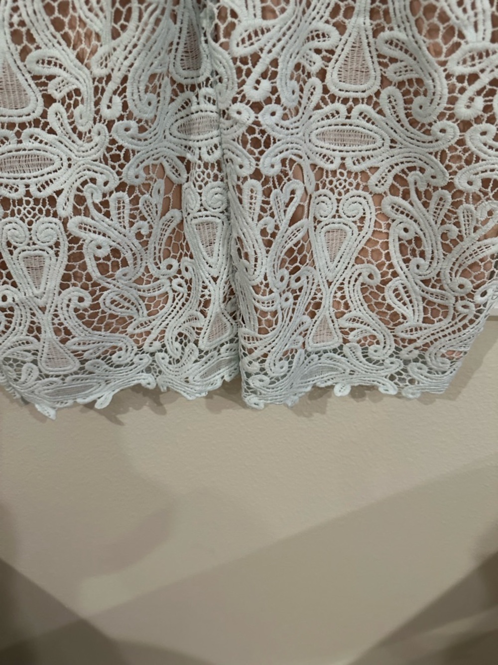 Lulus Lace Sheath Cocktail Dress in Light Blue / Turqoise Size S NWT - Picture 8 of 15